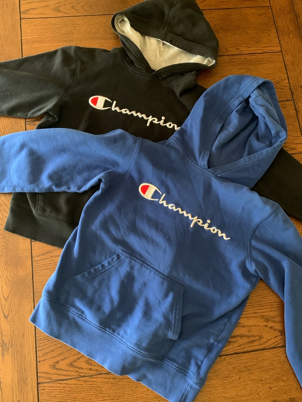 2 Champion Hoodies Boys Size Medium